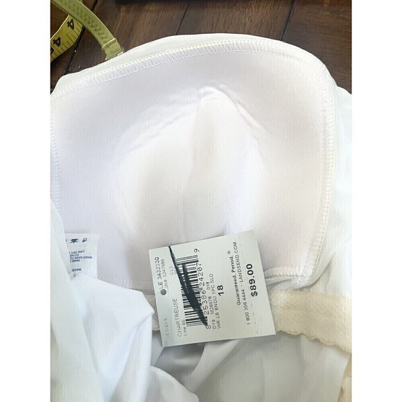 Lands End One Piece Swimsuit Chartreuse - Plus Size 18 Blouson Ruched New NWT - Picture 7 of 7